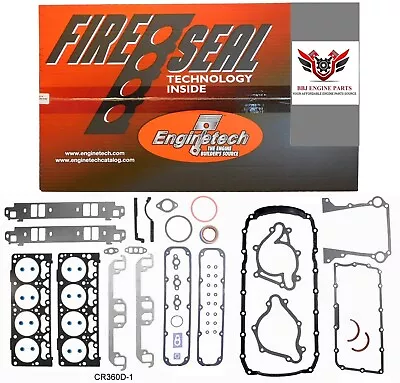 Enginetech Overhaul Gasket Set Fits Chrysler Dodge Mopar 360 5.9 Magnum 93 - 03 • $119.24