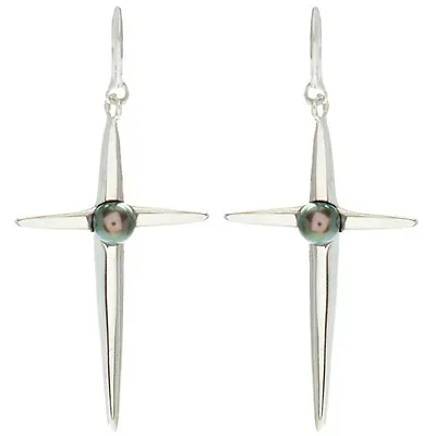 MISAKI Sterling Silver & Pearl Earrings BNWT • $161.62