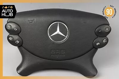 Mercedes R230 SL500 SL55 AMG CLK500 E350 Steering Wheel Airbag Air Bag Black OEM • $195.05