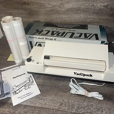 Vacupack Vacuum Food Packer Sealer W/ Bags • $89.95