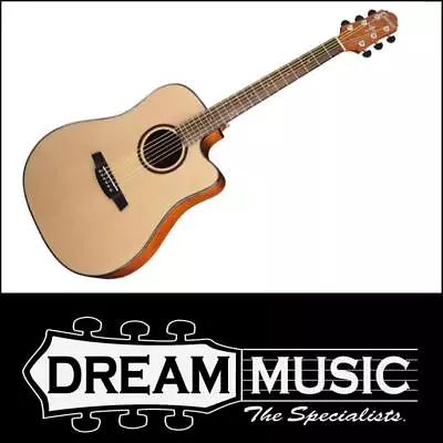 Crafter Hd-250ce/n Dreadnought Body Acoustic Guitar W/ Hardcase • $379