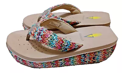 💦💗💦 Women's Size 6 Volatile Rainbow Sandals 💦💗💦 • $29.99