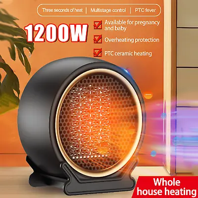 $16.99 • Buy 1200W Portable Electric Space Heater Garage Hot Air Fan For Indoor Large Room US
