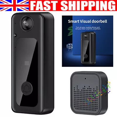 Wireless WiFi Smart Video Doorbell Phone Security Camera Door Bell Intercom HOT • £22.99