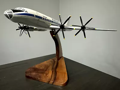 Ilyushin Il Aeroflot RUSSIA Plane Mahogany Wood Scale Model Desk Aircraft RARE ! • $119.99