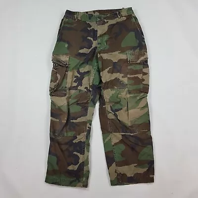 Vintage 90s Military Camo BDU Men's Medium Short 30x27 Army Trousers Cargo Pants • $24.99