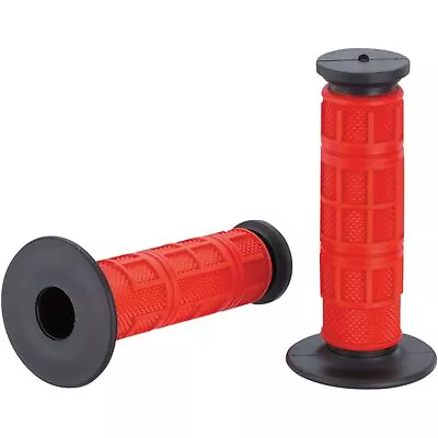 Moose Racing Red Full Waffle Qualifier Grips 0630-1836 • $19.75