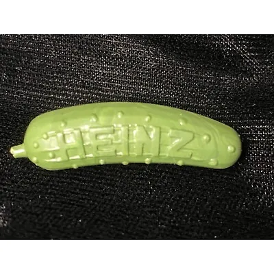 Vintage Heinz Pickle Relish Advertising Lapel Pin Back Green Plastic • $5