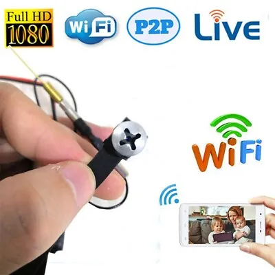 4K 1080P HD Wireless Mini Screw WIFI Hidden Nanny Spy DIY Camera Pinhole DVR CAM • $37.99