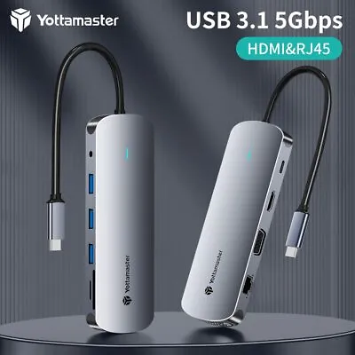 $44.64 • Buy Yottamaster USB C HUB To 4K HDMI USB 3.0 PD 100W Power Adapter Docking Station