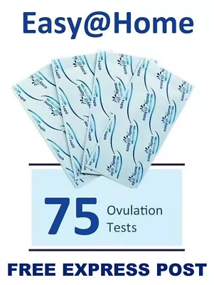 75 X Easy@Home Ovulation LH OPK Test Strips - FREE EXPRESS POST • $64.50