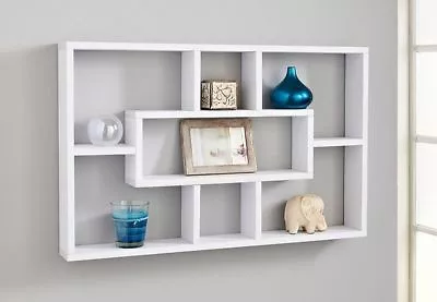 Stylish Space Saving Floating Wall Shelves Display Shelf Bookshelf Storage Unit • £18.99