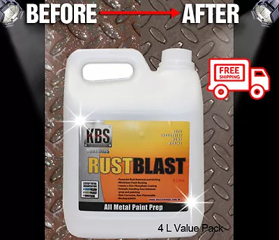 KBS 4 Liters Rust Blast Rust Remover Removal RustBlast Corrosion Prevention 4L • $50.60