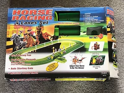 Vintage Silverlit 86721 Horse Racing Game 4 Lane Set Untested 2004 • £30
