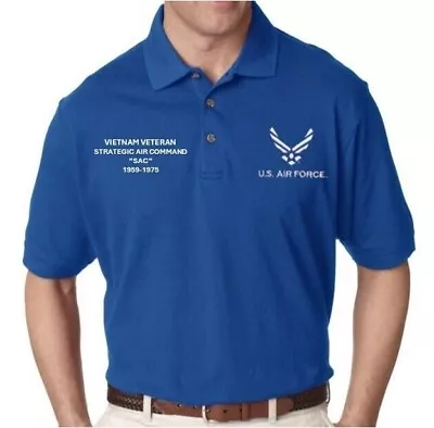 Strategic Air Command*vietnam *polo &sweatshirt Embroidered.officially Licensed • $59.95