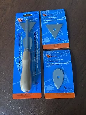 Warner Paint Molding Scraper Putty Glassing Knive  With  4 Blades Ships Frees • $12.49