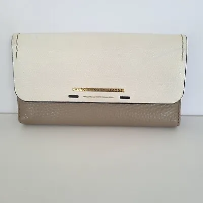 Marc By Marc Jacobs Gray White Envelope Wallet Large Continental Logo Trifold  • $30
