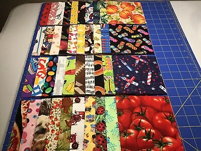 I SPY Quilt Squares Lot Of (40)  5 X5  100% Cotton Rotary Cut RARE SQUARES • $9