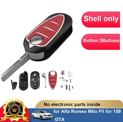 For Alfa Romeo Mito Giulietta 159 GTA Remote Car Key Shell Fob 3 Buttons • $17.98