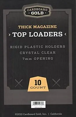 20 CBG 9x11.5x7mm Magazine Topload Holders Hard Plastic Clear Rigid Toploaders • $58.99