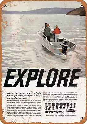 Metal Sign - 1966 Mercury Boat Motors - Vintage Look Reproduction • $18.66