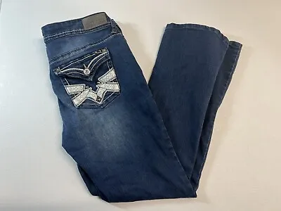 $22.99 • Buy Hydraulic Lola Curvey Women's Embroidered Blue Jeans Size 11 Y2k 2000’s Chic