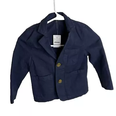 J.Crew Crewcuts Boys Garment Dyed Cotton-Linen Blend Suit Jacket Size 4 BH827 • $75