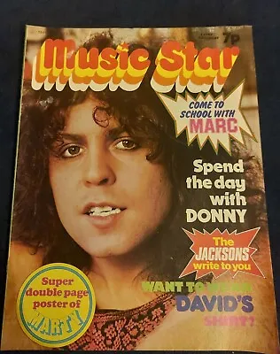 Rare MUSIC STAR Magazine 12 MAY 1973 Marc Bolan Cover & Article Osmonds Seekers • £15