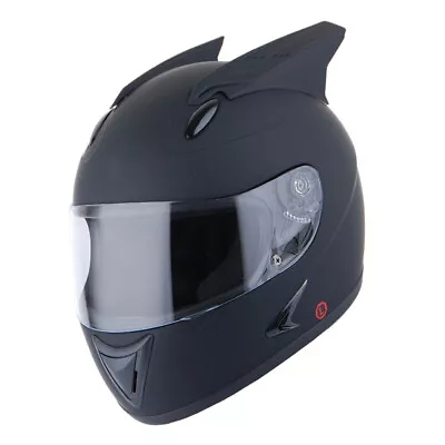 1Storm Motorcycle Bike Full Face Helmet Horn Wing As Bonus • $49.95