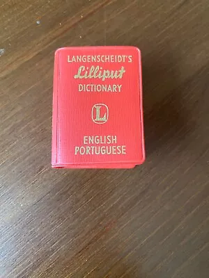Pocket Dictionary Langenscheidt’s Lilliput Dictionary Portuguese English 1963 • $20