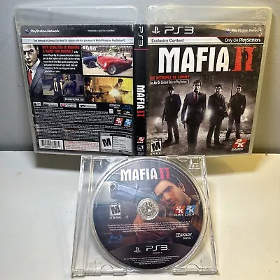 Mafia II (2) PS3 PlayStation 3 - Game & Case No Manual • $12.95