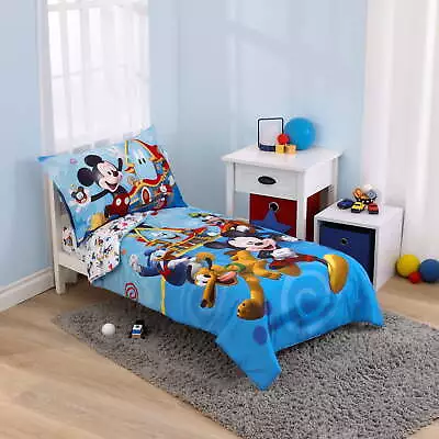 Mickey Mouse 4pc Toddler Bedding Set  Mickey Fun House  Toddler Boy • $38.37