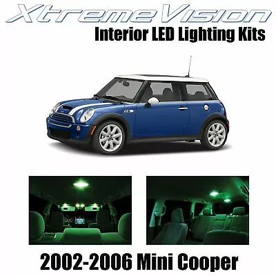 XtremeVision Interior LED For Mini Cooper 2002-2006 (7 PCS) Green • $9.99