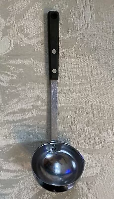 Vtg 11  EKCO FORGE SOUP LADEL Stainless Steel Kitchen Utensil USA Riveted BLACK • $14.99