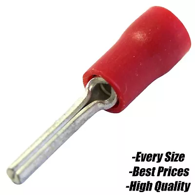 Red Blue Yellow Pin Terminal Copper Connector Insulated Wire Crimp • £3.31