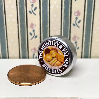 Dollhouse Miniature Food 1:12 Replica Vintage H&P Biscuits Tin /empty • $3