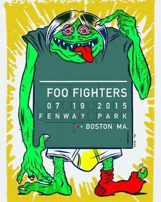 FOO FIGHTERS Dave Grohl Live Fenway Park Concert 8 X 10 Glossy Poster Print • $6.99