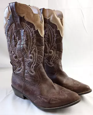 Coconuts By Matisse Cimmaron Women's Western Cowboy Boots Brown Size 6.5 M • $19.99