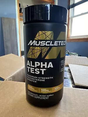 MuscleTech Alpha Test Maximum  Testosterone Booster For Men 120 Capsules • $19