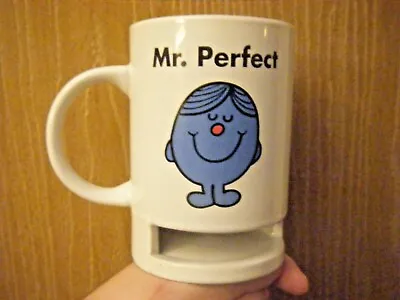 £9.99 • Buy MUG MR Men Coffee Mug Picturing MR Perfect Mug With Cookie Slot At The Bottom