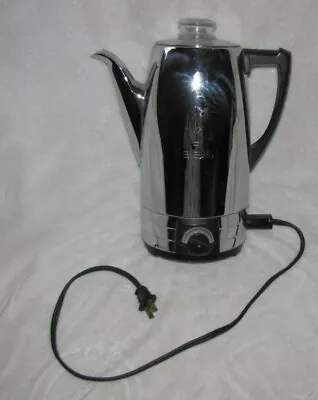 Vtg Sunbeam Coffeemaster Artdeco Automatic Percolator Coffee Pot Ap10 Beautiful • $38.24