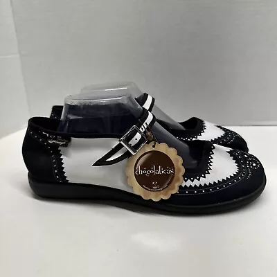 Hot Chocolate Design Shoes Chocolaticas Havana B&W Saddle Shoe Mary Janes 41 11 • $59.99