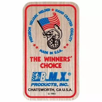 1982-83 Mongoose Maurice Flag Waving Seat Tube Decal -  Special Edition • $6