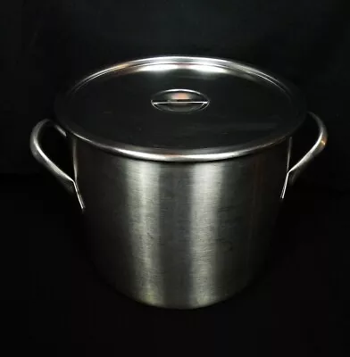 Vollrath Stainless Steel 38.5qt Double Handle 13x11 Stock Pot W/ Lid USA • $72