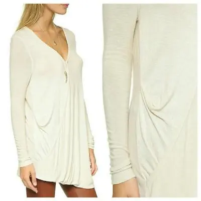 *wow* $68 Nwt Free People Miss Rose Surplice Wrap Almond Top Small • $20