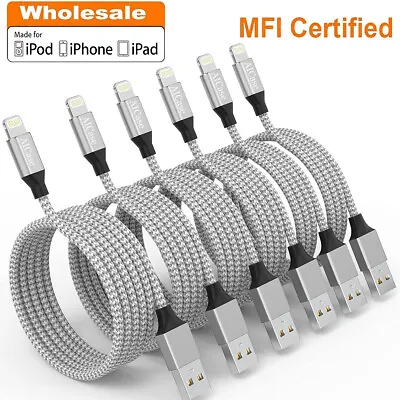 $9.79 • Buy Genuine MFI Certified  USB Cable Data Charger For IPhone 14 13 12 11 Pro Max 8 7