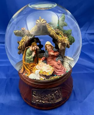 Beautiful Vintage Nativity Snow Globe Christmas Musical Water Globe • $25