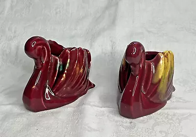 Pair 2 X Casey Ware (1950s) Australian Pottery Swans 80/2 • $55