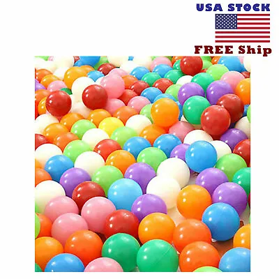 100pcs 5.5cm Soft Ocean Ball Plastic Colorful Baby Kid Toy Pool Slide FREE SHIP • $11.88
