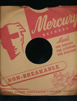 78 RPM Company Logo Sleeves-MERCURY-Red Unbreakable • $10